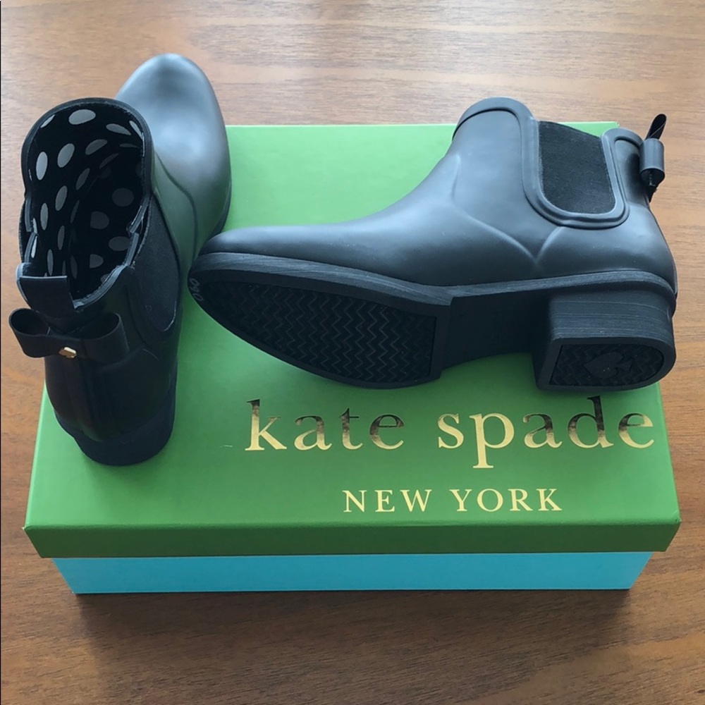 Kate Spade Telly Rubber Chelsea Booties Sz. 8